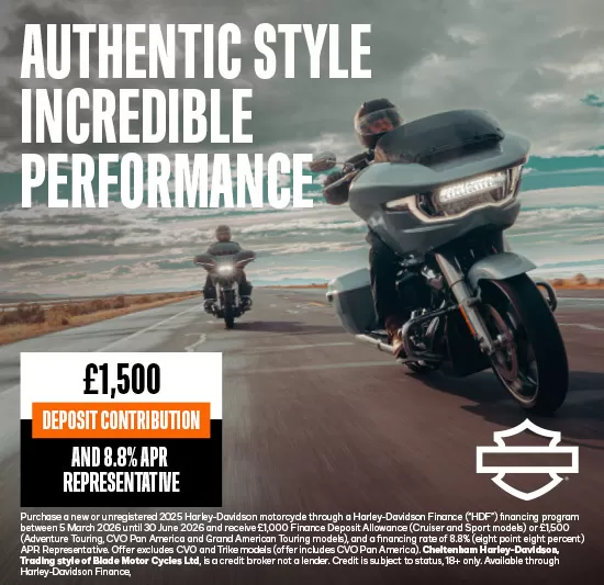MY25 Finance Deposit Allowance - Offer at Cheltenham Harley-Davidson