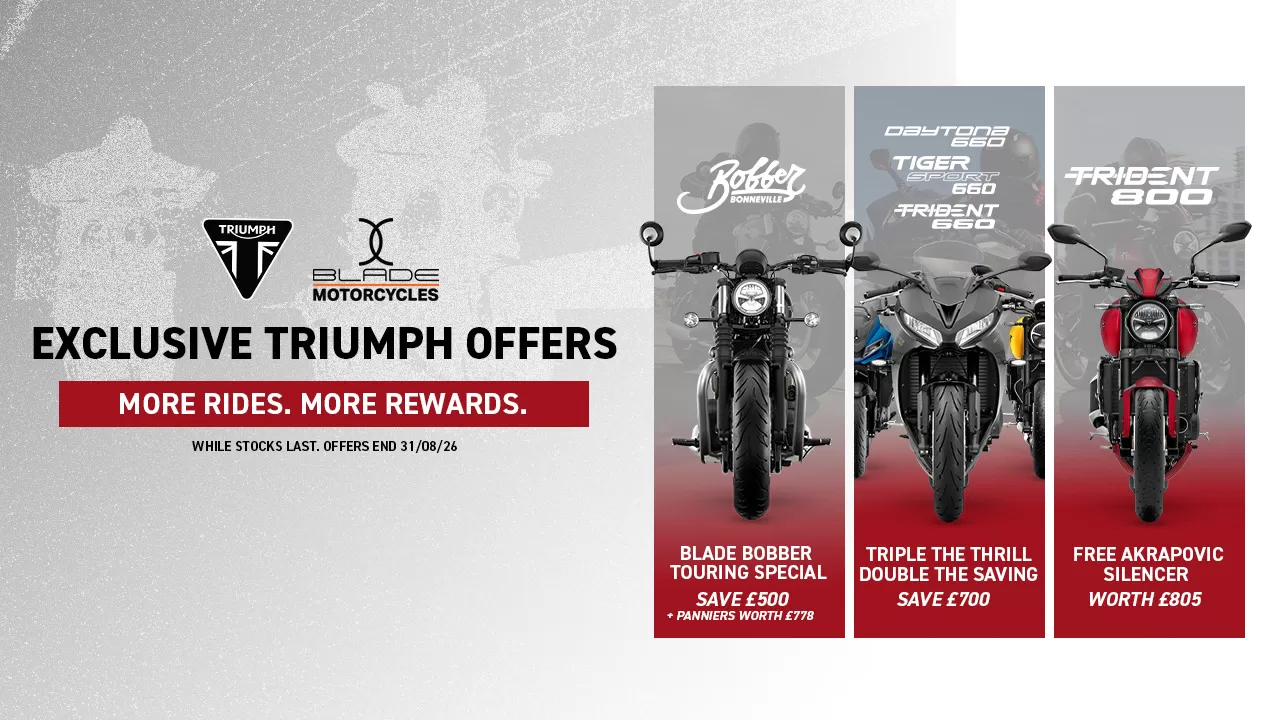 Exclusive Blade Triumph Offers - SAVE UP TO £700 & MORE!