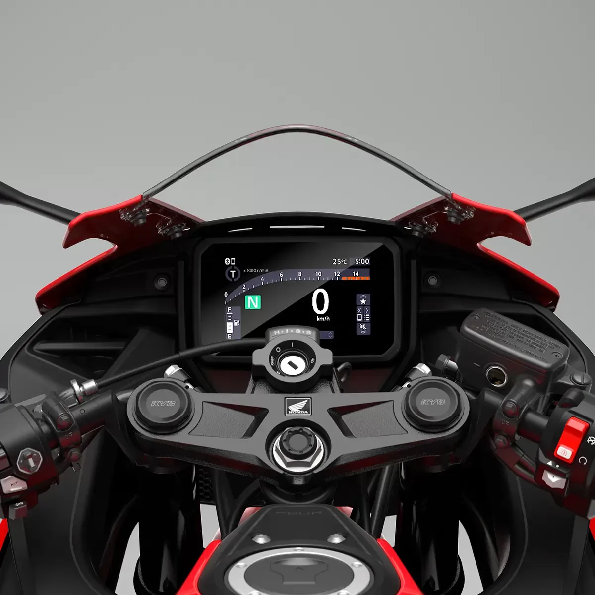 2027 Honda CBR500R Four five-inch TFT display with Honda RoadSync connectivity