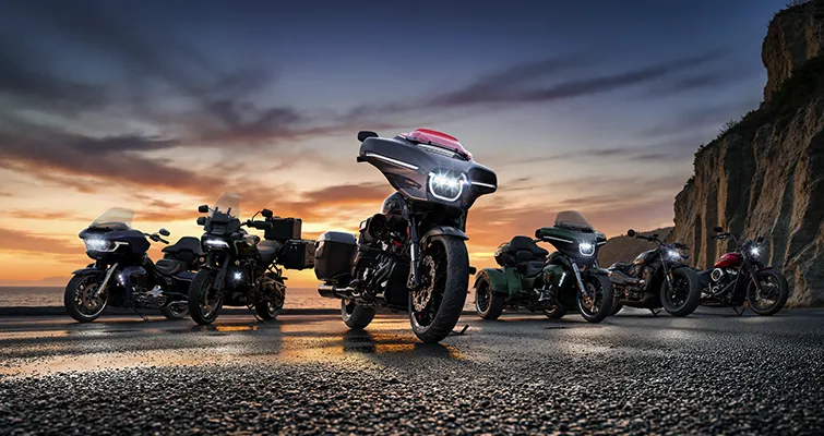 2026 Harley-Davidson Lineup Group Shot in the UK