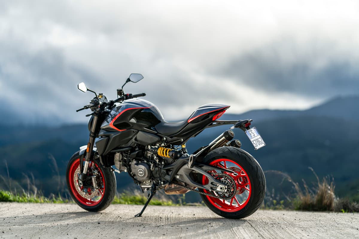 2026 Ducati Monster V2 Sport Livery in grey with Racing Red detail