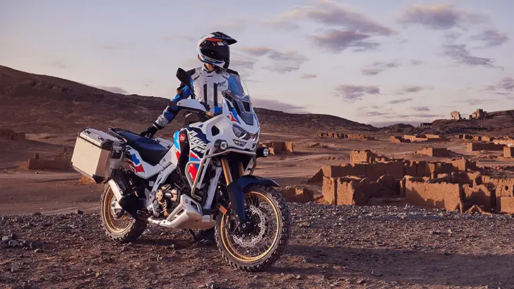 Honda Africa Twin Adventure Sports ES &mdash; wire-spoke wheels and off-road capability