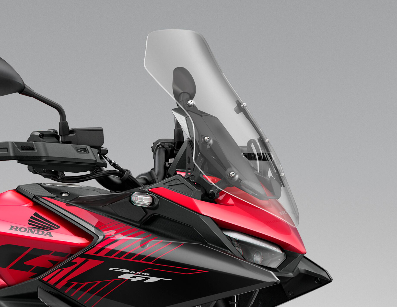 2026 Honda CB1000GT fairing and adjustable windscreen detail