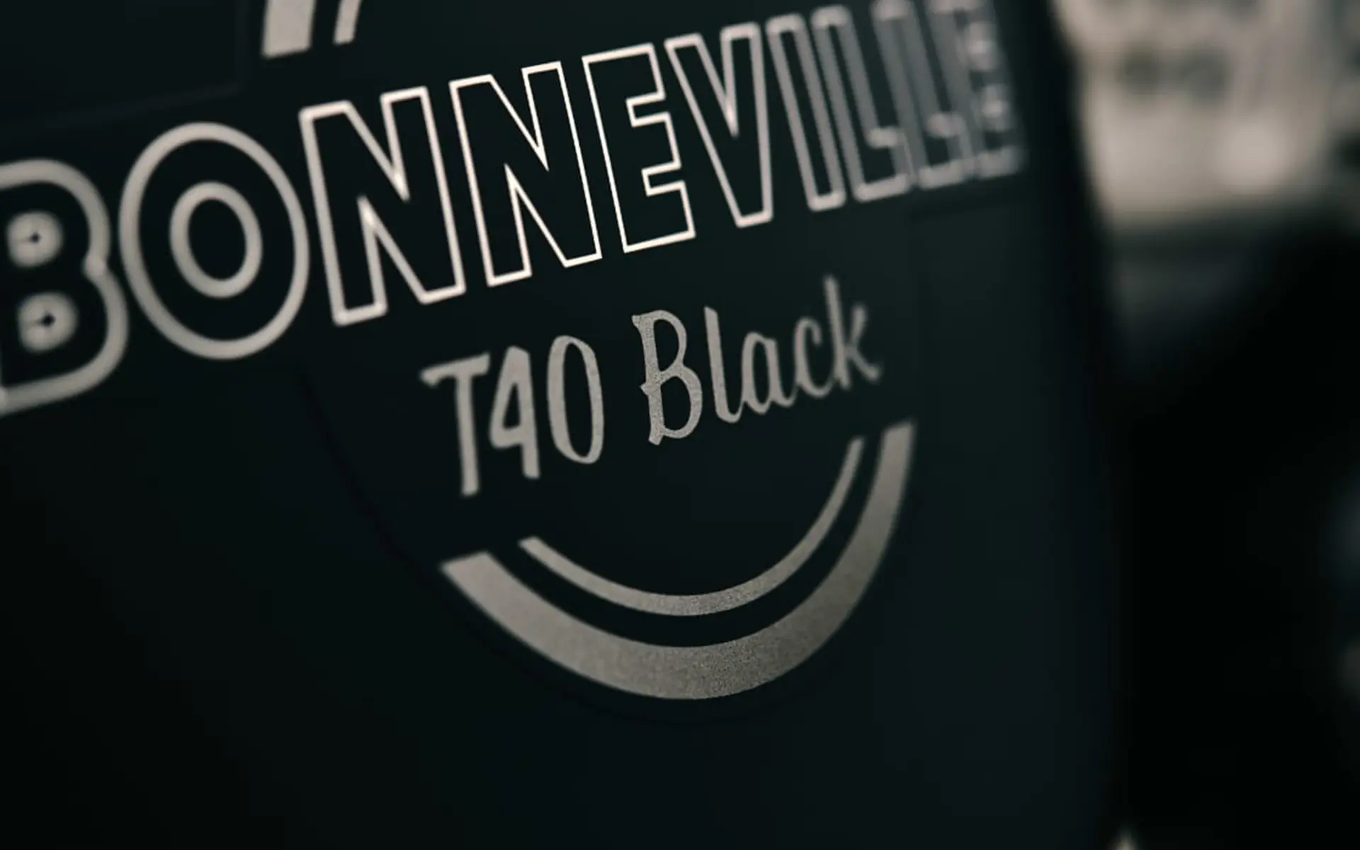 2027 Triumph Bonneville T40 black showing hand-painted detail