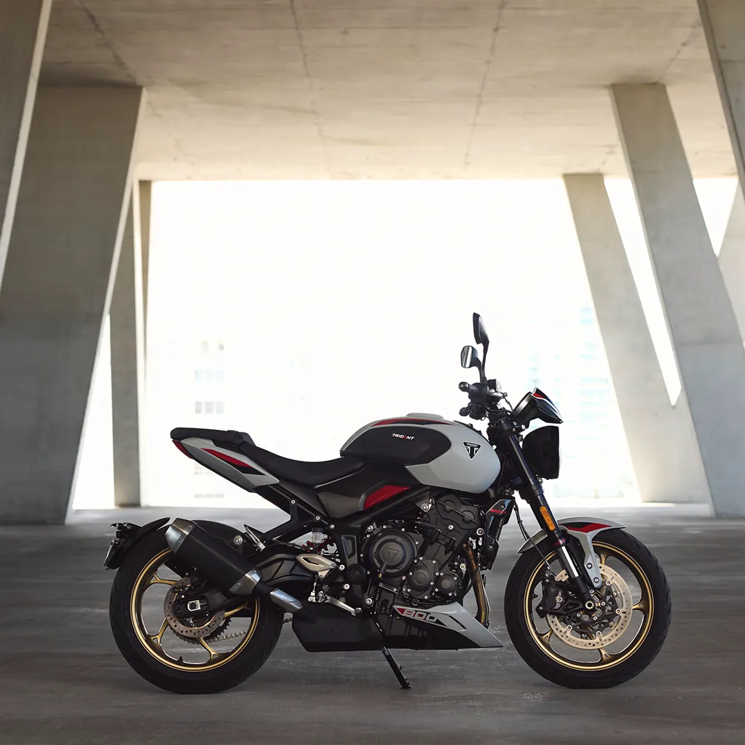 2026 Triumph Trident 800 Ash Grey, side profile
