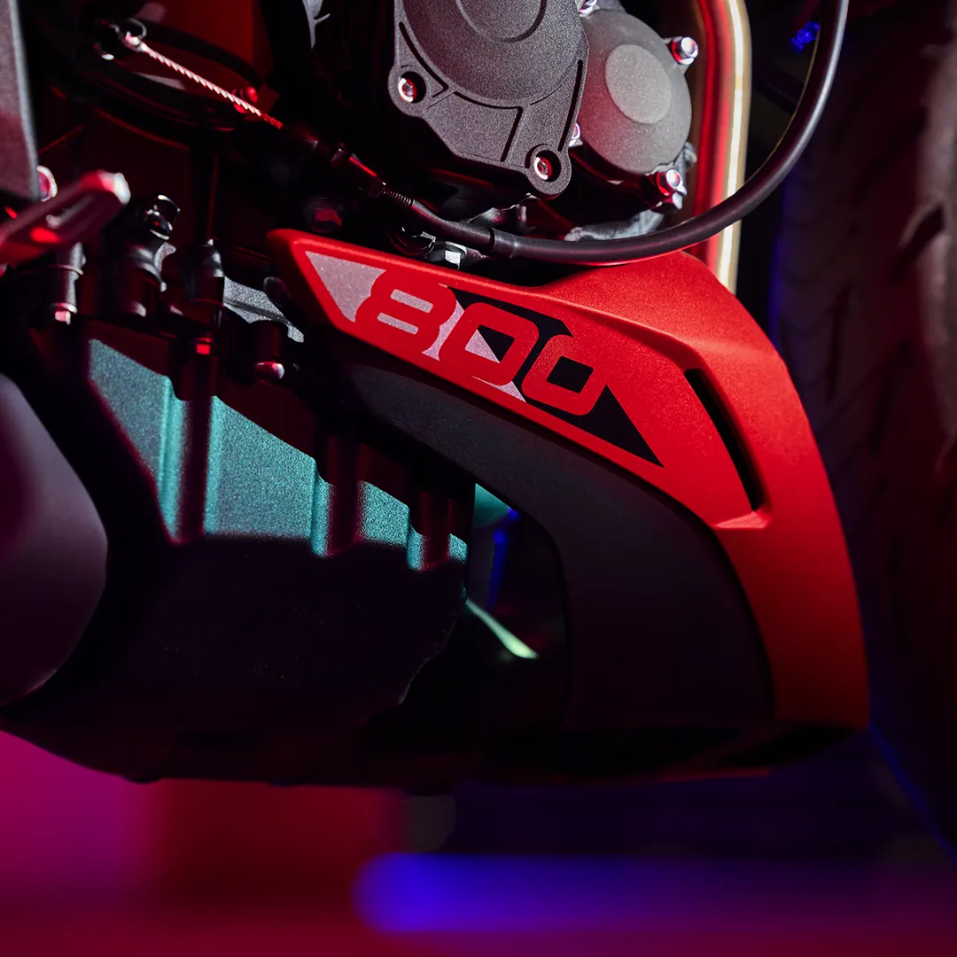 2026 Triumph Trident 800 798cc triple engine detail