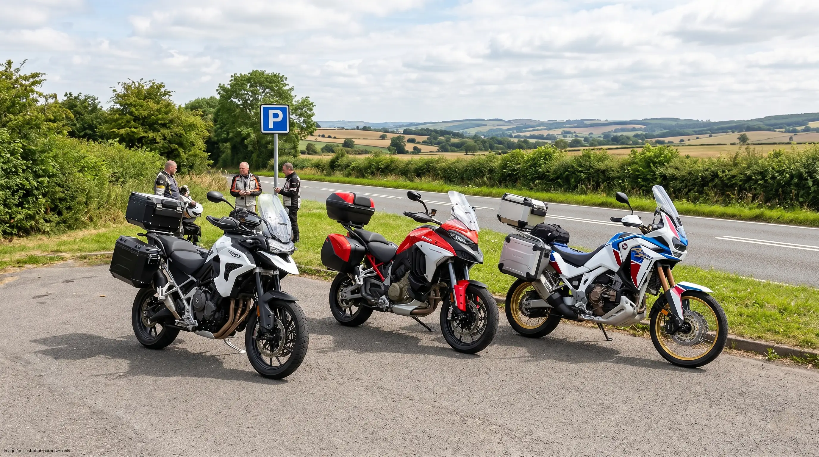 Triumph Tiger 1200 GT Pro vs Ducati Multistrada V4 S vs Honda Africa Twin Adventure Sports ES