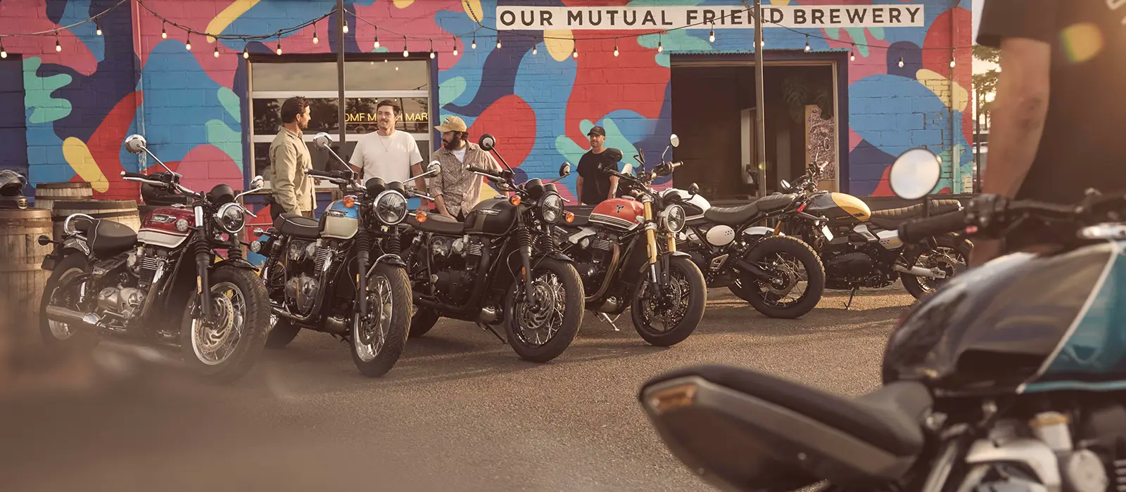 Triumph modern classics range &mdash; Speed Twin, Bonneville, Scrambler and Bobber at Blade Triumph