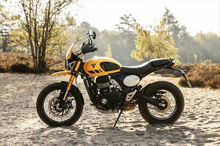 Triumph Scrambler 400 XC sump guard and engine protection